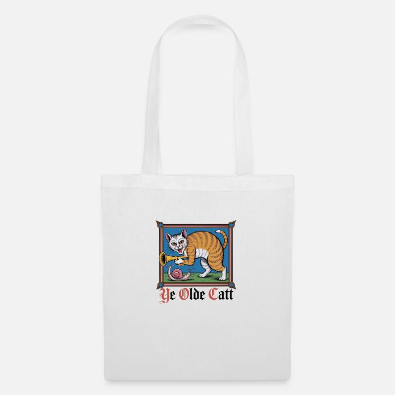 Ye Olde Catt - Sac en tissu - blanc