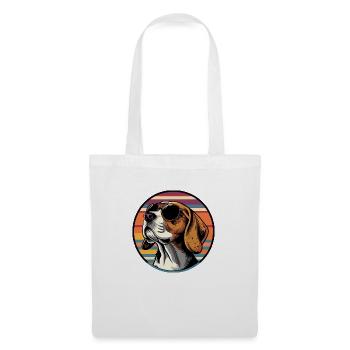 Beagle Dog Cool - Tote Bag - white - Front