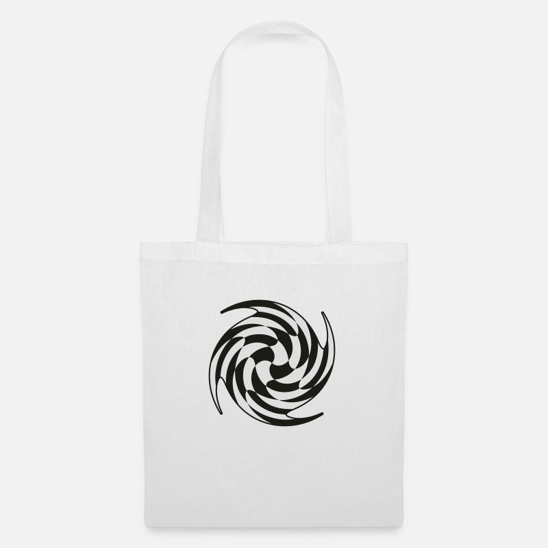 Swirl chess - Stoffbeutel - Weiß