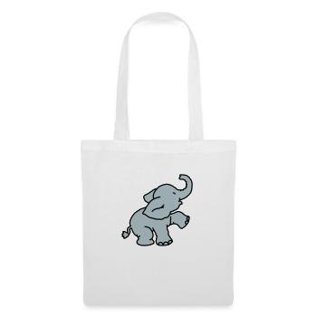Happy Elephant (2 colors) - Stoffbeutel - Weiß - Vorne