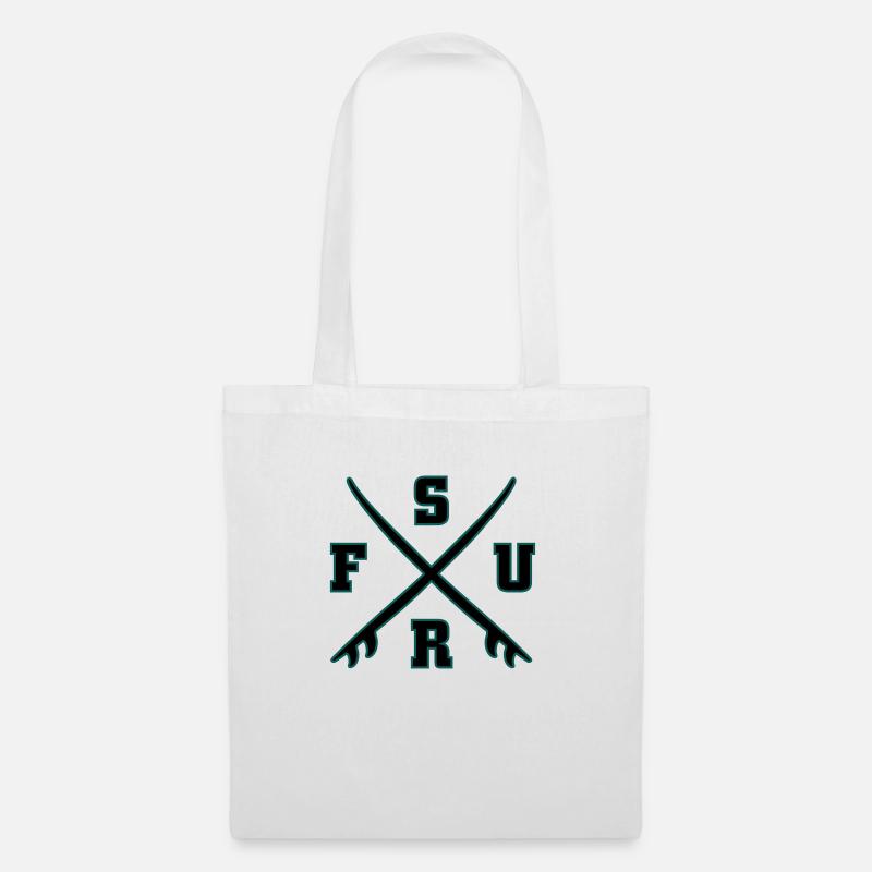 Surf Logo - Stoffbeutel - Weiß