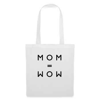 MOM - WOW - Stoffbeutel - Weiß - Vorne