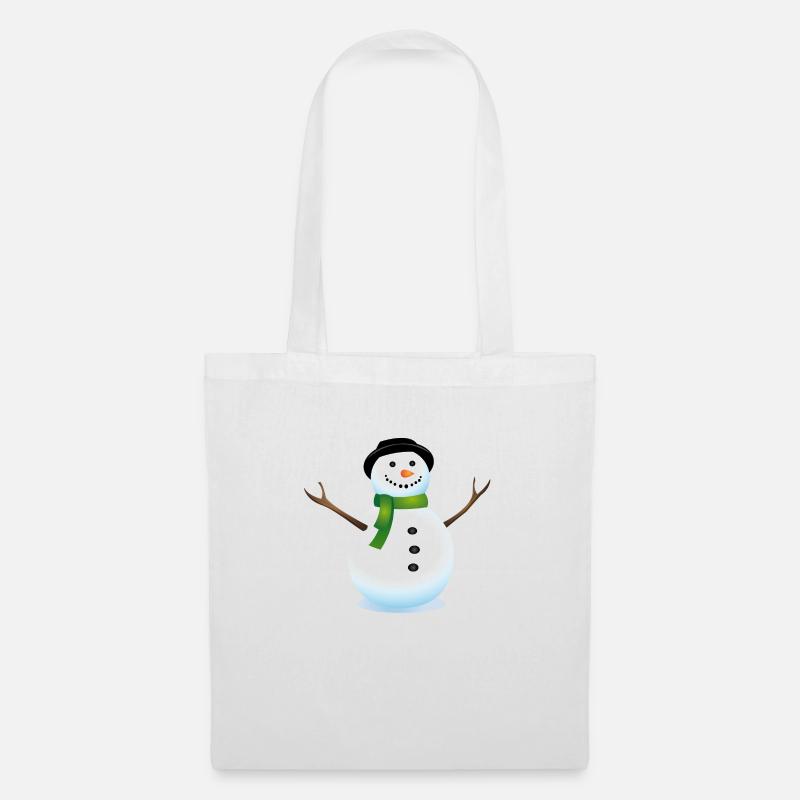snow man - Tote Bag - white
