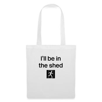I'll be in the shed - with logo - Tote Bag - white - Front