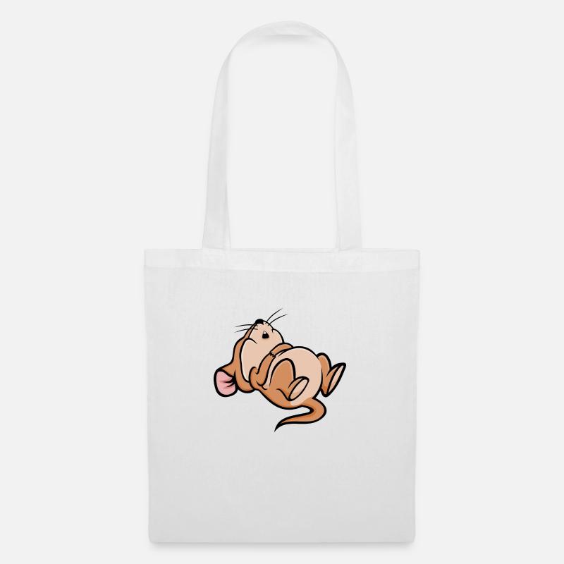 Sleeping Mouse - Tote Bag - white