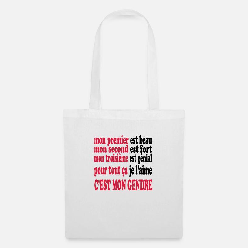Mon gendre est beau - Tote Bag - white