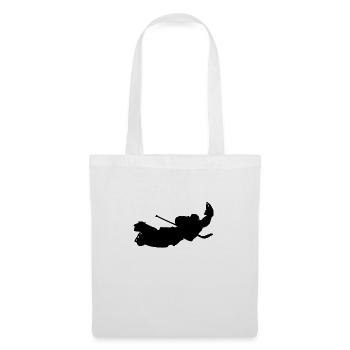 Gardien de but de joueur de hockey sur glace, gardien de but. Hockey sur glace - Sac en tissu - blanc - Devant