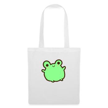 kawaii & joyeuse grenouille verte - Sac en tissu - blanc - Devant