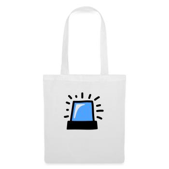 Lumière bleue - Sac en tissu - blanc - Devant