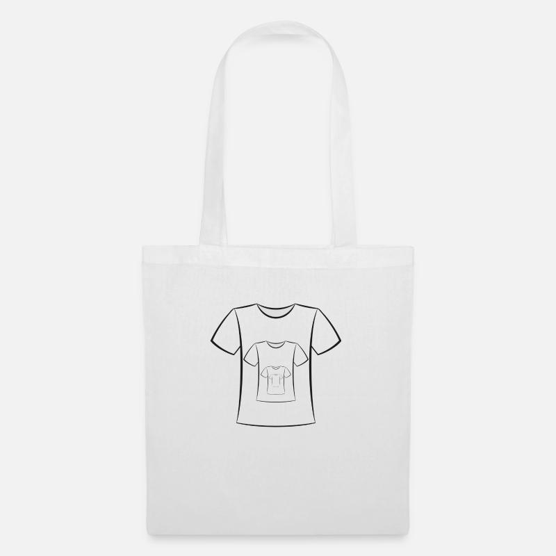 T-shirt - Stoffbeutel - Weiß