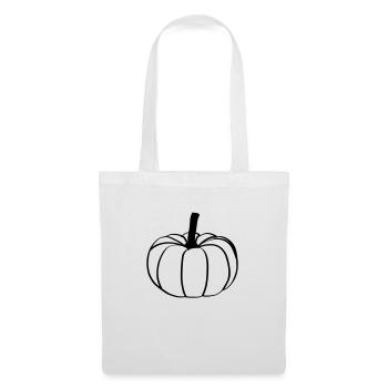 Citrouille 01 - Sac en tissu - blanc - Devant