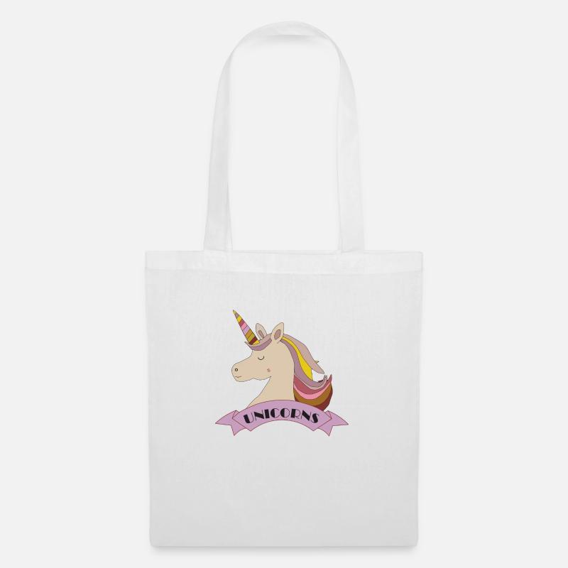 Einhorn - Stoffbeutel - Weiß