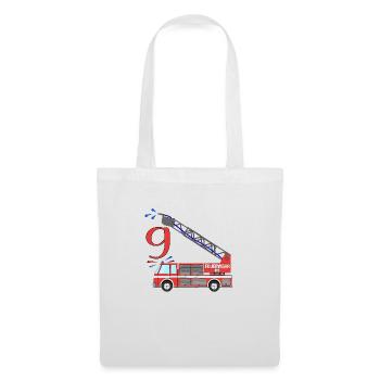 Fire engine 9th birthday - Tote Bag - white - Front