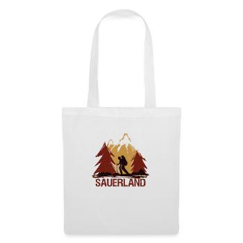 Sauerland Merch | Dorfkind Wandern Wintersport - Stoffbeutel - Weiß - Vorne