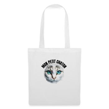 Mon petit Chaton ! - Sac en tissu - blanc - Devant