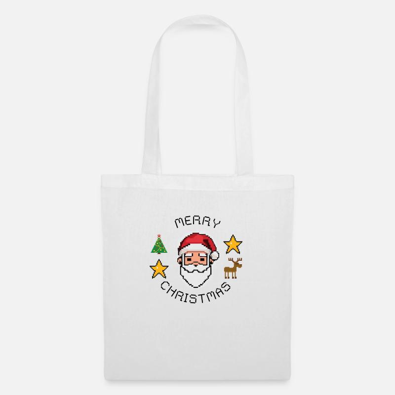 Frohe Weihnachten! - Stoffbeutel - Weiß