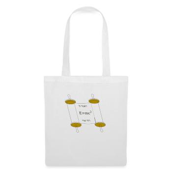 Tora Scroll with Einstein equation - Sac en tissu - blanc - Devant