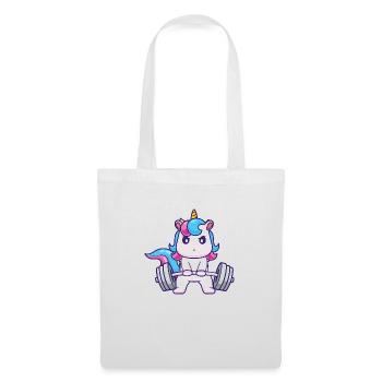 Unicorn Deadlifting - Magical Strength Workout - Tote Bag - white - Front