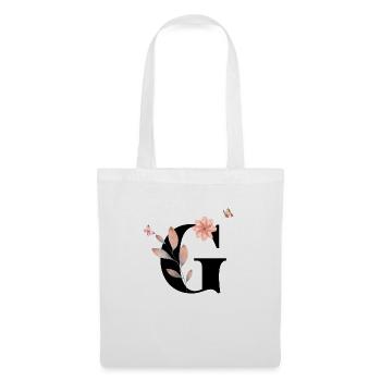 Letter g wildflowers watercolors - Tote Bag - white - Front
