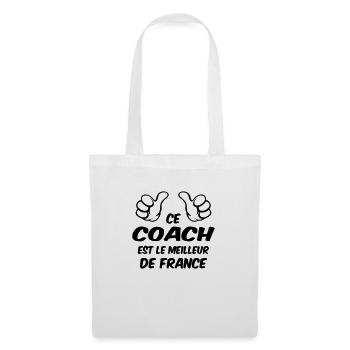 MEILLEUR COACH - Sac en tissu - blanc - Devant
