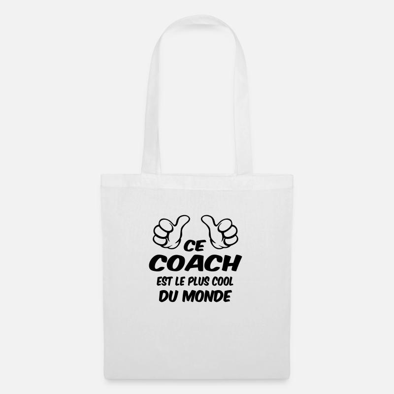 MEILLEUR COACH - Sac en tissu - blanc