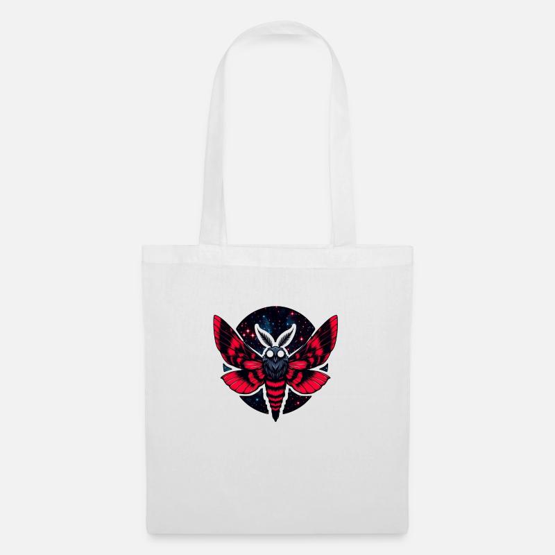 Cosmic Moth - Art Folklore Mothman - Tote Bag - white