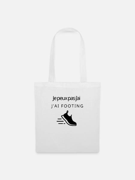 Ich kann nicht joggen, ich kann nicht joggen - Stoffbeutel - Weiß