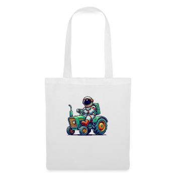 Astronaut Traktor - Stoffbeutel - Weiß - Vorne