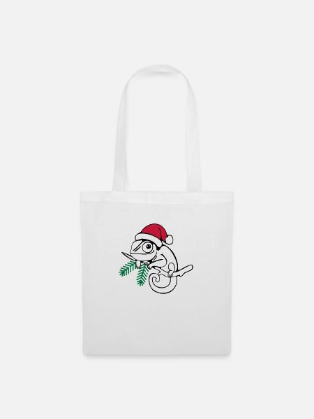 Lui Weihnachten dreifarbig - Stoffbeutel - Weiß