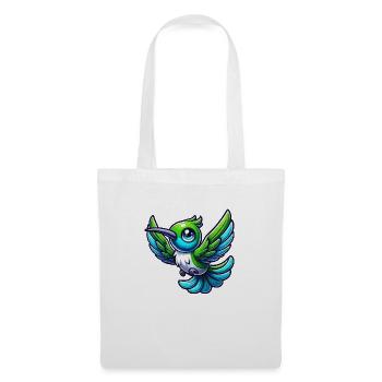 Colibri Oiseau - Sac en tissu - blanc - Devant