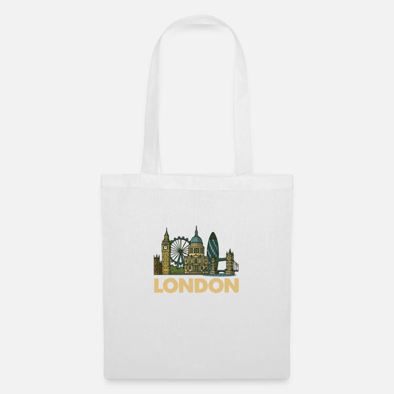 london skyline - Stoffbeutel - Weiß