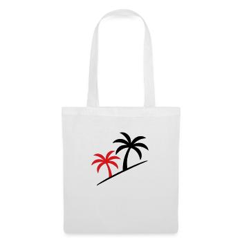Palmier symbole plage - Sac en tissu - blanc - Devant