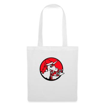 Unicorn Christmas Santa Claus Gifts Hat - Tote Bag - white - Front