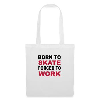 skateboard - Sac en tissu - blanc - Devant