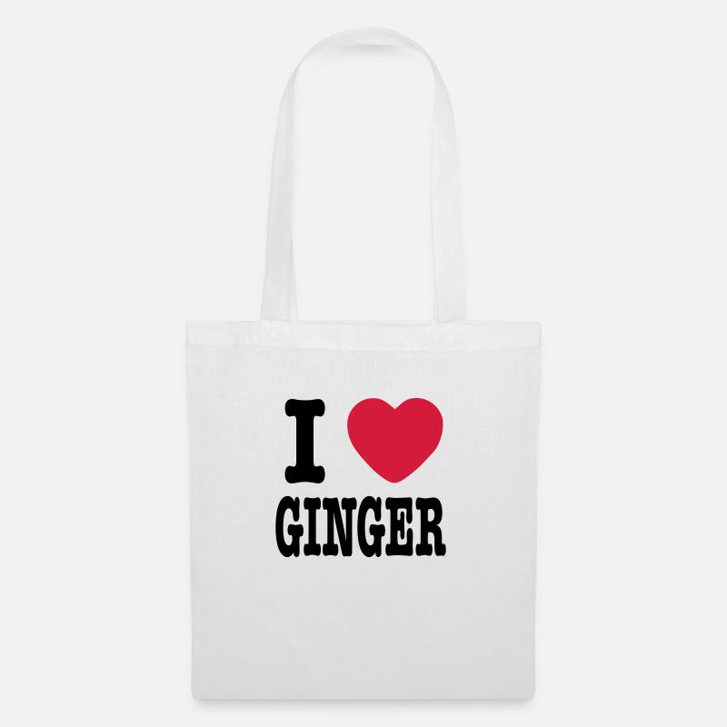 I Love Ginger - Tote Bag - white