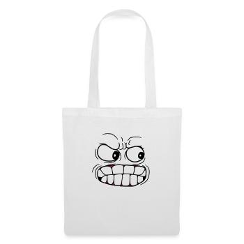 tête face au mal le mal - Sac en tissu - blanc - Devant