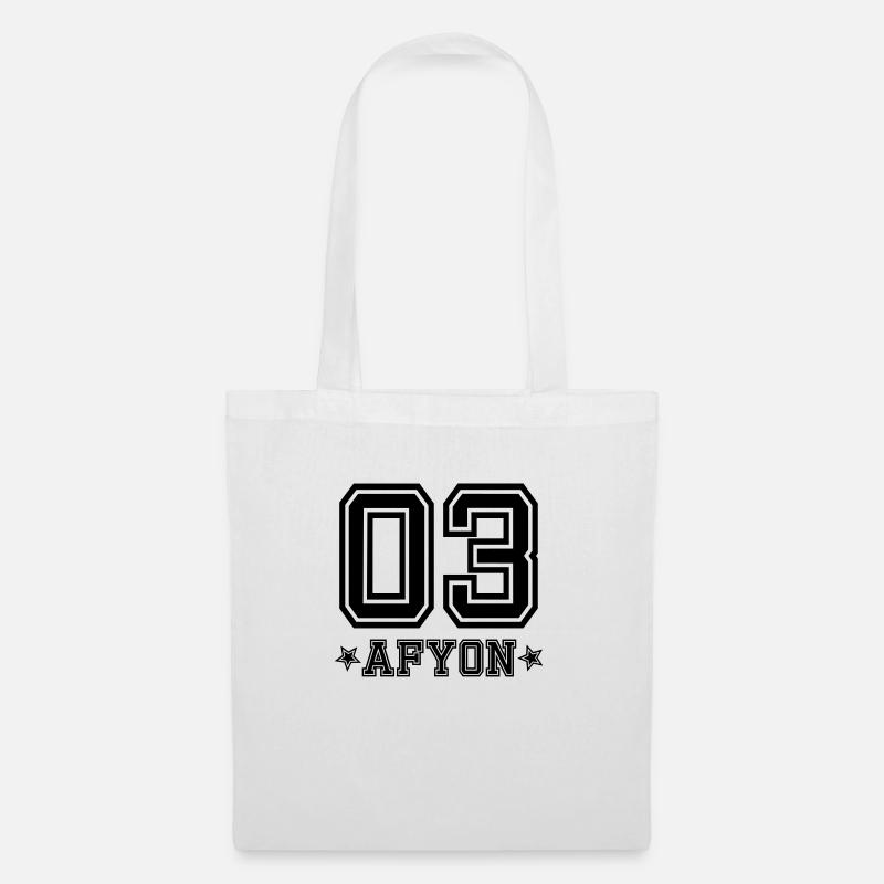 Afyon 03 - Sac en tissu - blanc
