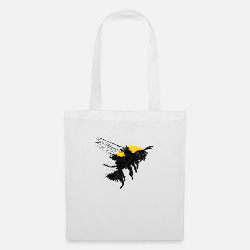 Hummel / Bumblebee Design I - Stoffbeutel - Weiß