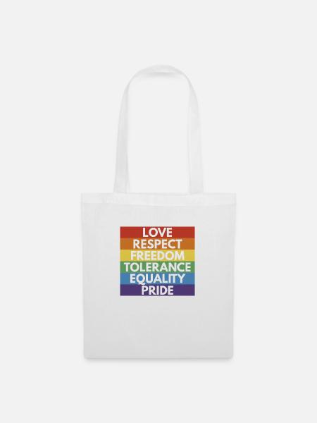 LGBTQ+ - Stoffbeutel - Weiß