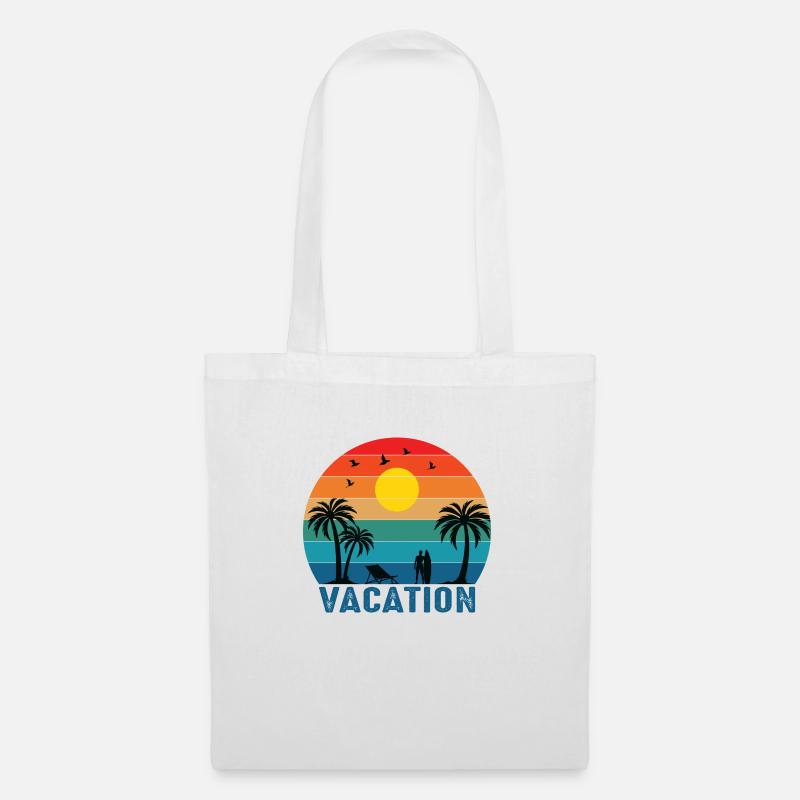 Vacation Time - Stoffbeutel - Weiß