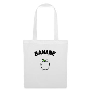 Banane mit Apfel Frühling Sommer Party Vegan - Stoffbeutel - Weiß - Vorne