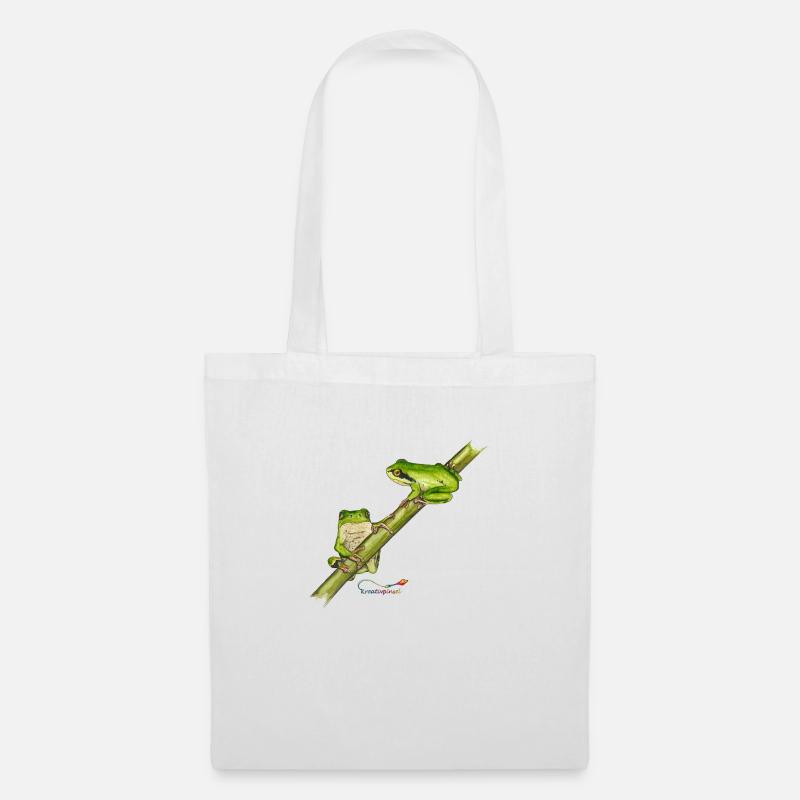 Laubfrosch - Stoffbeutel - Weiß