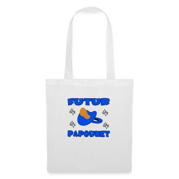 FUTUR PAPOUNET - Sac en tissu - blanc - Devant