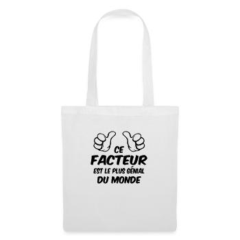 BESTER FAKTOR - Stoffbeutel - Weiß - Vorne
