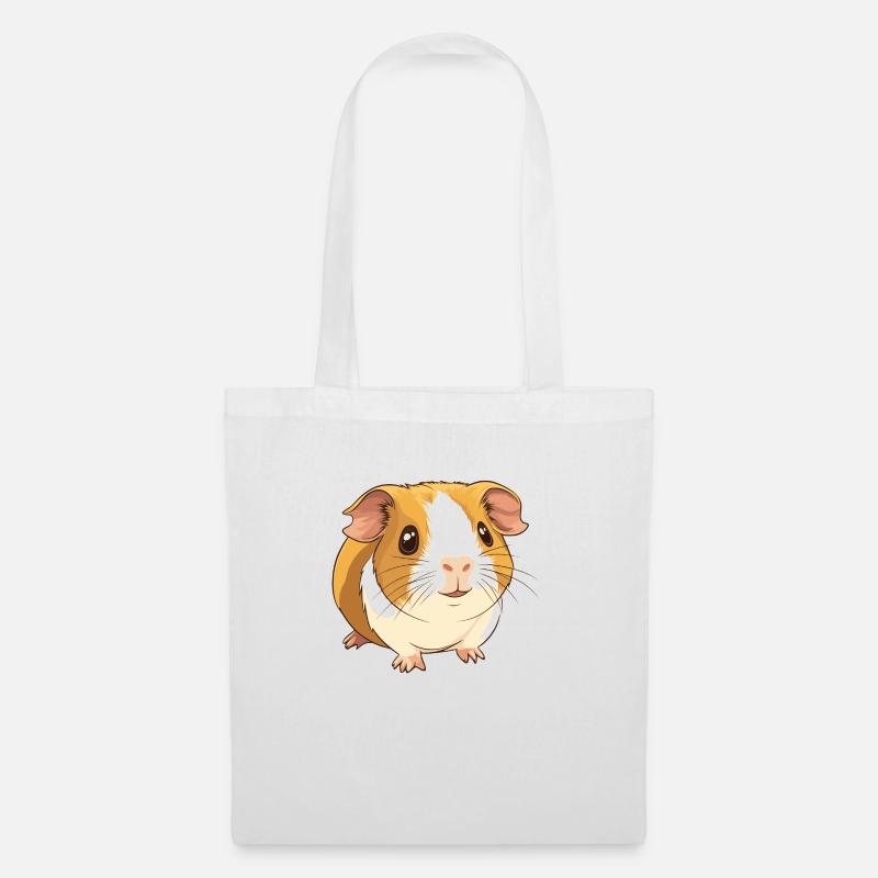 petit cochon d’Inde mignon - Sac en tissu - blanc