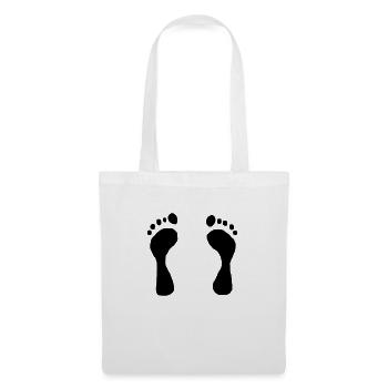 * Footprints * - Tote Bag - white - Front