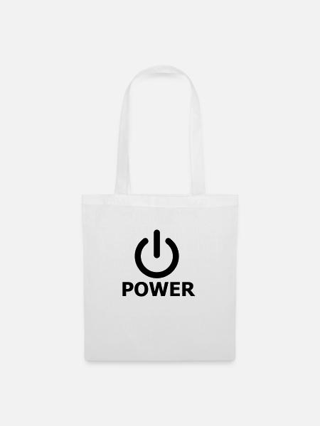 Power - Stoffbeutel - Weiß