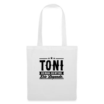 Man Myth Legend Toni - Tote Bag - white - Front