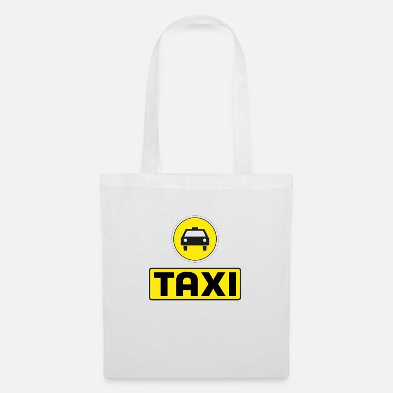 Taxi - Stoffbeutel - Weiß