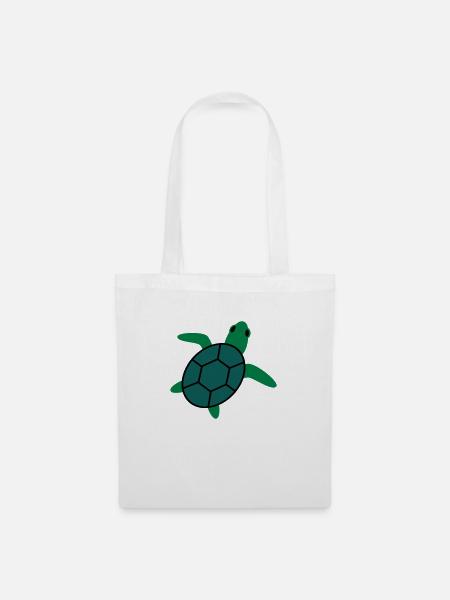 Schildkröte - Stoffbeutel - Weiß